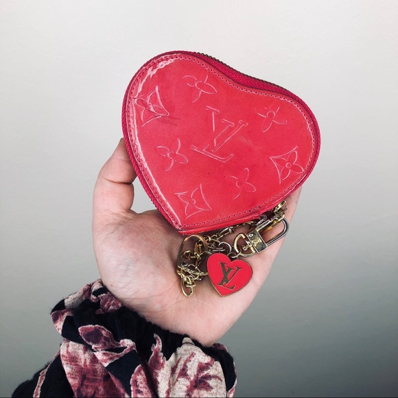 Louis Vuitton Handbags - Louis Vuitton Pink Heart patent leather Coin Purse